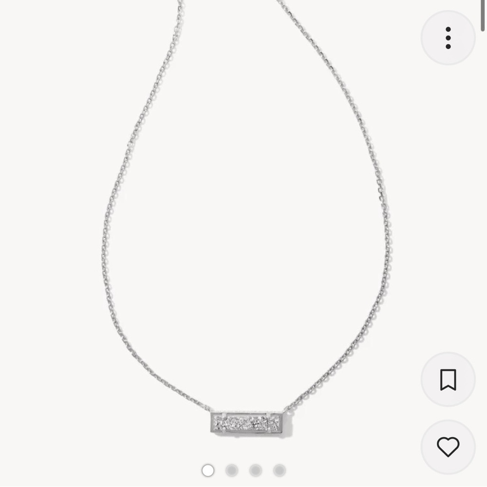 Kendra Scott Silver Leanor Necklace.